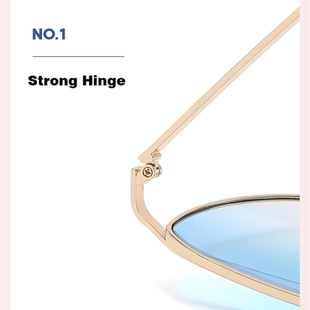 Retro Oversized Metal Double Bridges Pilot Sunglasses Women Fashion Clear Gradient Mirror Shades UV400 Men Sun Glasses