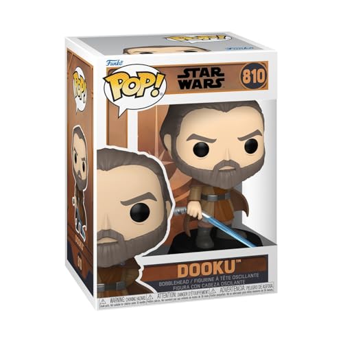 Funko Pop! Star Wars: TotJ - Count Dooku- Figura de Vinilo Coleccionable - Idea de Regalo - Mercancia Oficial - Juguetes para Niños y Adultos - Sci-Fi Fans - Muñeco para Coleccionistas