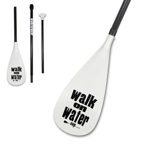 WOW Walk On Water - Pagaie Sup 70% Carbone Vario 3 Parties - Ultra Légère 920g - Réglable 170-210cm - Idéale pour Mer, Rivière et Lac - Stand Up Paddle Démontable Tout Niveau