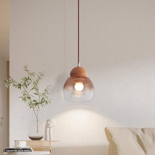 Lampe à suspension créative en verre luminaire balcon encastré - 4