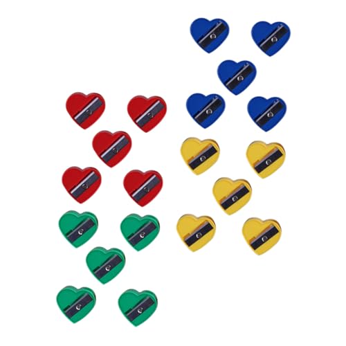 ARTIBETTER 60pcs Heart Shape Makeup Pencil Sharpener Brow Pencil Sharpen Tool Eyeliner Sharpener