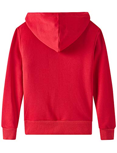 Image of Spring&Gege Youth Solid Fleece Hoodies Soft Full Zip Hooded Sweatshirts for Children (3-12 Years)