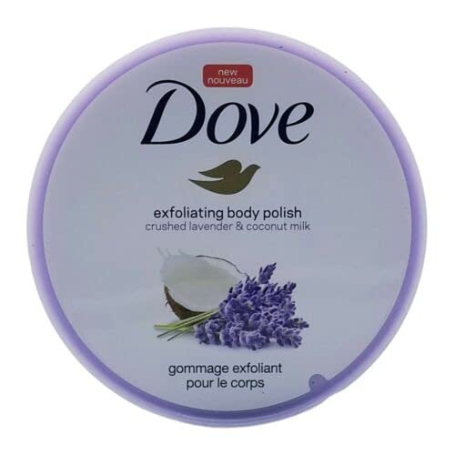 Dove Exfoliating Body Polish Body Scrub Crushed Lavender & Coconut Milk 10.5 Oz #TOP4