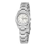 Klassisch Seiko Unisex Erwachsene Analog Automatik Uhr mit Edelstahl Armband SYMK13K1