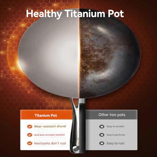 Titanium Wok Pure antiadherente sin recubrimiento 11.81 in miniatura 3