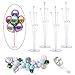 Produktbild Uni-Fine 4Sets Luftballon ständer +Ballongirlande,Ballonständer für Luftballons Kit Ballongirlande,Ballonsets Luftballon Girlande Hochzeit,Gartenparty und Feier des großen Ballonzubehörs.