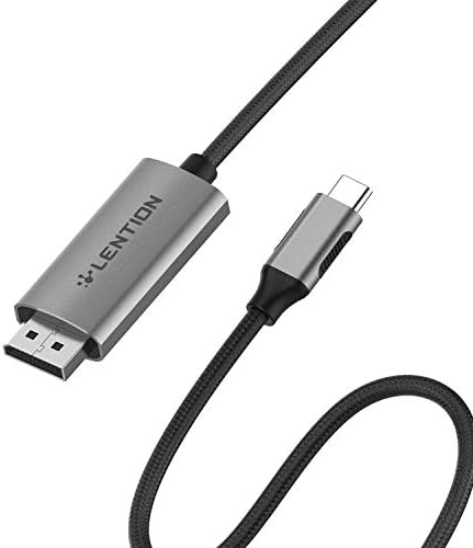 LENTION 6FT/1.8M USB C to HDMI 2.0 Cable Adapter (4K/60Hz) Compatible 2022-2016 MacBook Pro 13/14/15/16 New iPad Pro/Mac Air/Surface Chromebook Samsung S20/S10/S9/S8/Plus/Note (CU707-1M Space Gray)