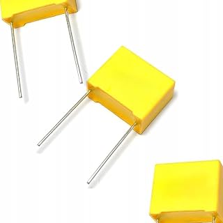 Rosfix Condensador de película MPX X2 0,1 µF, 310 V CA, paso 10 mm, ± 10%, -40 °C/+110 °C, baja pérdida | para electrodomésticos, iluminación | Componente electrónico