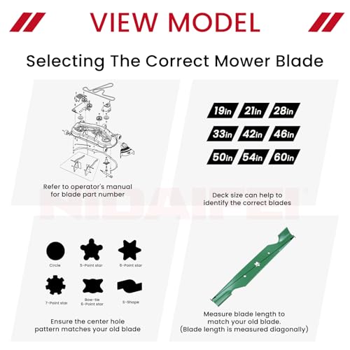 NIDAIFEI 3 Pack 603995 Medium Lift with Bolts for Hustler Raptor 52" Blades by NIDAIFEI - Used condition - Image 9