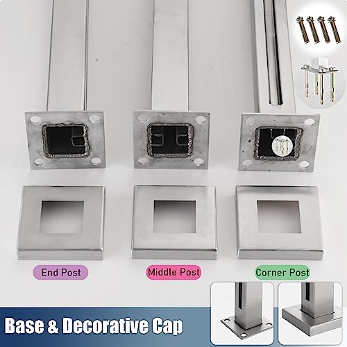 Garde-Corps pour escalier et balcon anti-chute avec poteaux solides - 7
