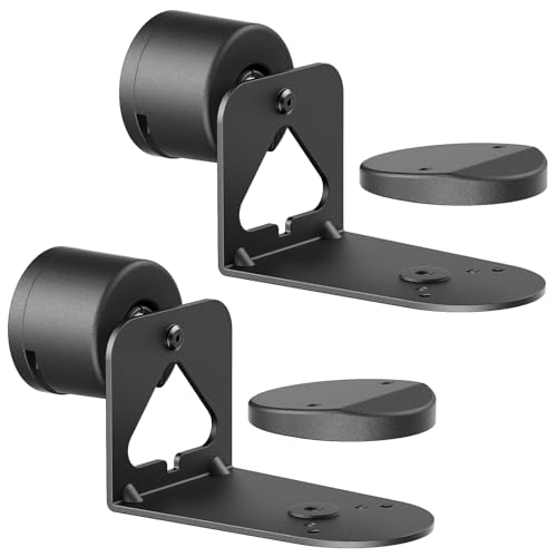 PUTORSEN Adjustable Speaker Wall Mounts for Sonos Era 100 & 300, Tilt Â±30Â°/Swivel Â±30Â°/Rotation 360Â°, with Cable Management, 2 Packs
