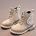 Girls Ankle Boots Cute Side Zip Comfort Non-Slip Snow Booties Winter Fashion Lace Up Hiking Outdoor Combat Boot