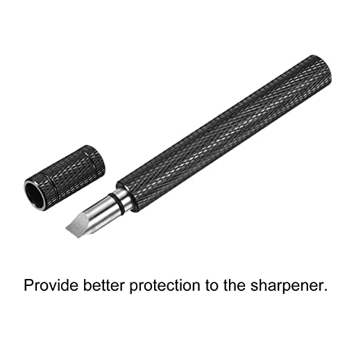 PATIKIL Golf Club Groove Sharpener, U V Type Square Re-Grooving Tool Golf Club Cleaning for Golf Irons Wedges Utility Clubs Black - Image 3