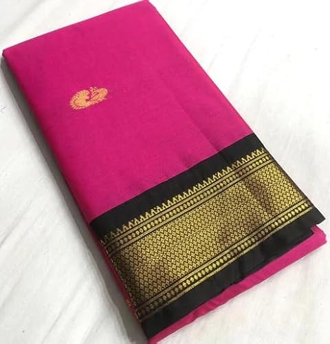 Generic black mysore silk saree – image 2
