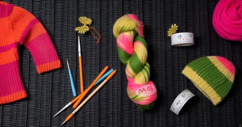 Image of Ganga New Carrot (300 gm) Wool Hank Hand Knitting Wool /Art Craft Soft Fingering Crochet Hook Yarn, Needle Knitting Yarn Thread dye SM-C