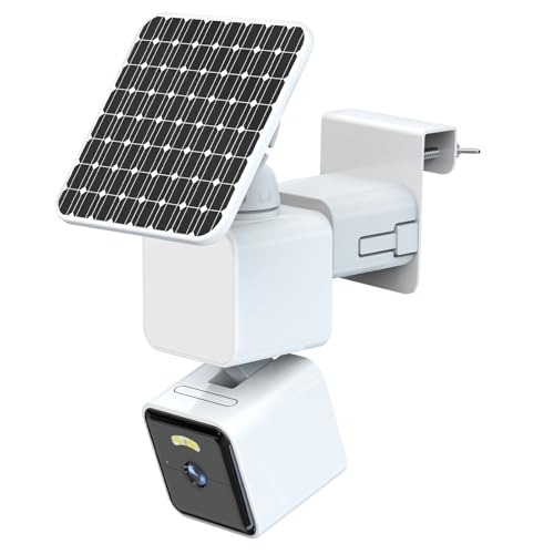 Gutter Mount Compatible with WYZE Solar Cam Pan /Eufy Security SoloCam S340/SoloCam E30/E42 No-Drilling Metal Security Camera Bracket Mounting for Outdoor Use - White
