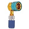 VOBOR Car Air Conditioner Quick Adapter, R1234YF to R134A Low Side Quick Coupler, R1234YF to R134A Hose Adapter Fitting Connector for Car Air-Conditioning AC #3