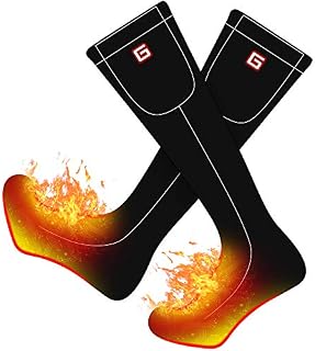 Rabbitroom Unisex Electric Heated Socks, Thick Knitting Thermal Sox Care Chronically Cold Feet