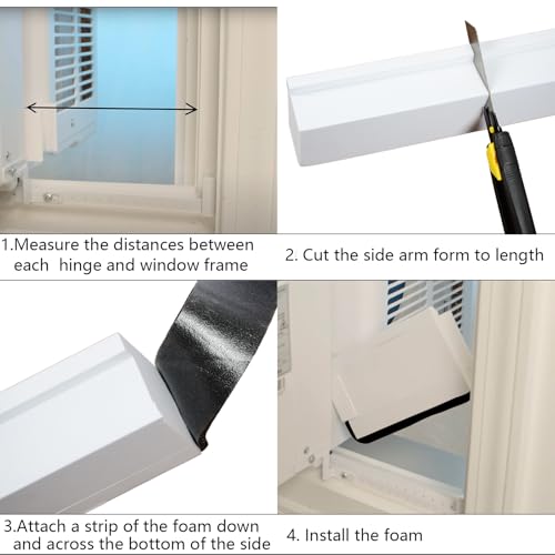 Foam Block for Midea U-Shaped Window Air Conditioner, 5 Packs Air Conditioner Installation Foam with Weather Seal Strip, Compatible with Midea and Danby U Shaped Air Conditioner by Garpernics - Used condition - Image 5