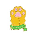 Pin's fantaisie en forme de patte de chien en émail pour sac, jeans, décoration cadeau – Jaune