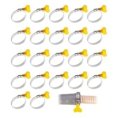 22 pezzi Fascetta Morsetto, con maniglia, Fascette Stringitubo, 25-38 mm, Fascetta Stringitubo Regolabile, Fascette Stringitubo Regolabili, Fascetta per tubi in acciaio inox,adatto per tubi flessibili