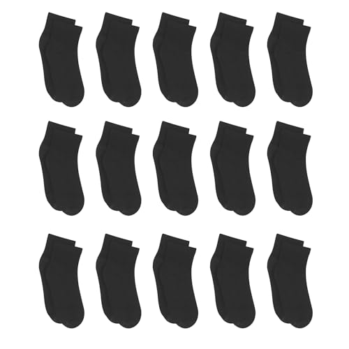 Hanes Womens Quarter Ankle Socks, Pack Of 10 Dress & Casual, Black, 8-12 US by Hanes - Used condition - Image 2