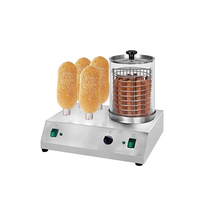 Buy hezexun Hot Dog Toaster Cooker Machine,Hot Dog Maker 4 Toaster Rods