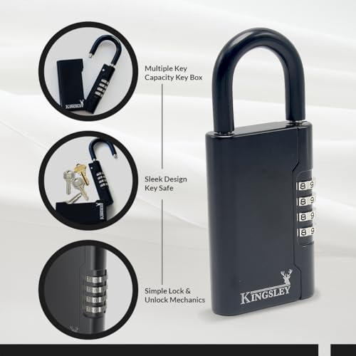 Kingsley Guard-a-Key Schlüsselsafe, Schwarz