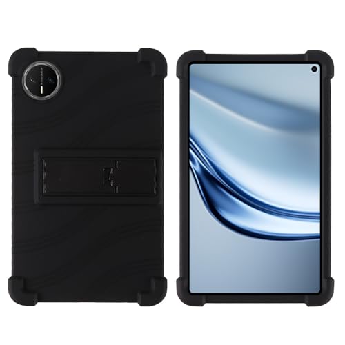 TianTa Case for Huawei MatePad Mini 2025 8.8 inch, Soft Silicone Flexible Lightweight Shockproof Full Body Protective Cover - Black