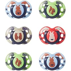 Tommee Tippee Fun Style Chupete con Diseño Anatómico Simétrico, de Silicona y Sin BPA, 18-36 Meses, Set de 6