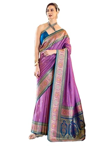 Sari soie femme Banarasi 11618 vêtement traditionnel grande taille XXL