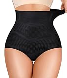 Gotoly Tummy Control Shapewear For Women High Waisted Butt Lifting Panties Seamless Body Shaper Shapewear Shorts (Black,XXX-Large)