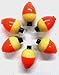 3/4" Pear-Shaped Orange/Yellow Ice Bobber - 6 Pack - Easy to See #50PB2PF