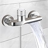 thermostat mischbatterie dusche hansgrohe Premium Material: Die duscharmatur mit thermostat ist aus hergestellt massivem Messing gefertigt und ermöglicht eine lange Nutzungsdauer. Die glänzende Chromoberfläche ist korrosionsbeständig, rostfrei, langlebig und leicht zu reinigen