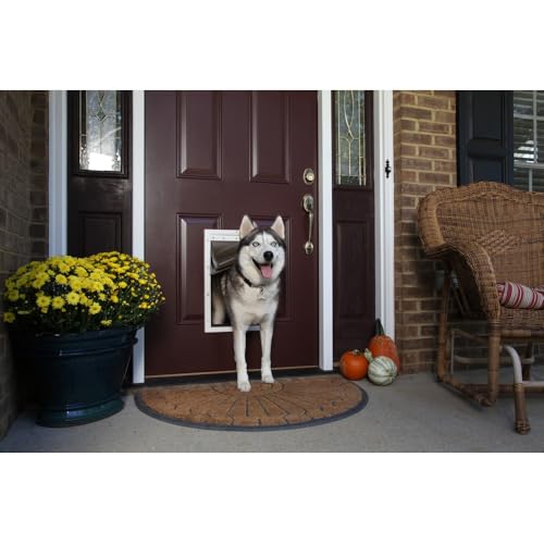 PetSafe - Porta per Animali per Climi Estremi - Tripla Aletta, Efficiente Energeticamente, Telaio Personalizzabile - Grande
