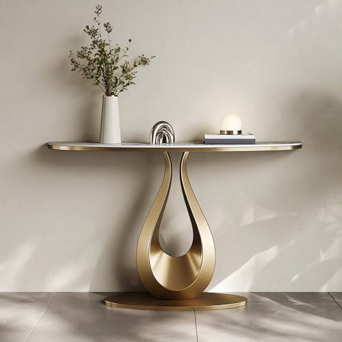 Modern Narrow Console Table - Space-Saving Entryway Furniture for Living