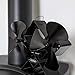 VonHaus 6-Blade Twin Motor Double Heat Powered Wood Stove Fan with Temperature Gauge - Ultra Quiet Fireplace Wood Burning Eco Fan for Efficient Heat Distribution – Black (6 Blade)
