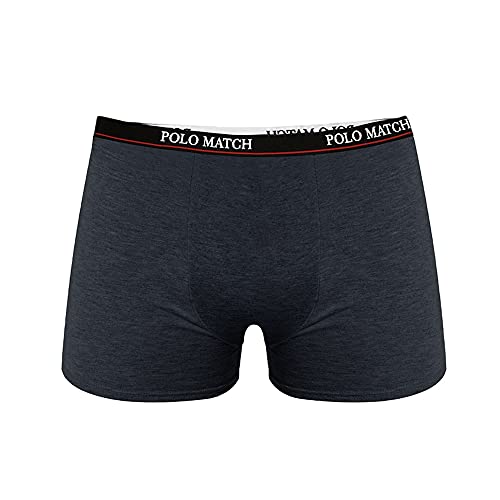 Kit Com 10 Cuecas Boxer Cotton Basic, Masculino, Polo Match (M)
