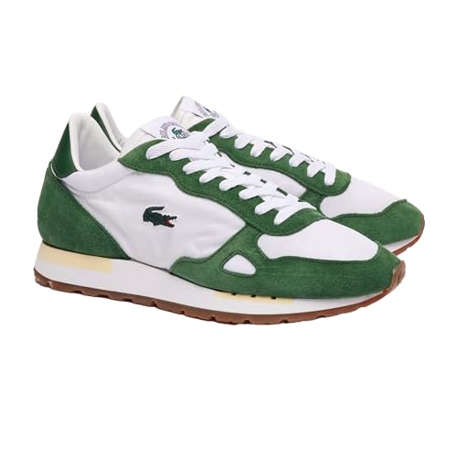 Lacoste Mens Partner Leather 70s Trainers (9 UK) (White)
