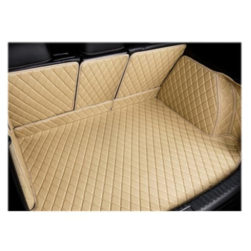 Tapis de coffre voiture imperméable pour Ford Focus Mk2 Mk3 Mk4 2004-2018 beige