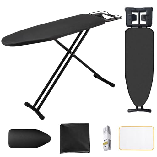 Lista de Burro de planchar los 10 mejores. 50 Taotique Burro de Planchar Plegable 90x30 cm, Burro de Planchar, Tabla de Planchar con Altura Ajustable(63-79CM), Tabla Planchar de 4 Capas de Grosor, Cinta Métrica y Fundas Tela...