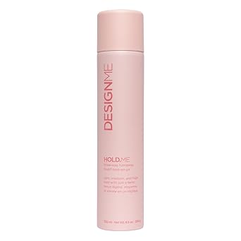 HOLD.ME Three-Way Hairspray by DESIGNME | Multi-Purpose Styling Spray for Hold and Volume | Provides Heat Protection & Shine | Flexible Hold, Fast-Drying and Long-Lasting for All Hair Types