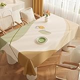 Fansu Mantel Hule Exterior Jardin Impermeable, Manteles Antimanchas Rectangular Mantel Mesa Plastico PVC Estilo Minimalista para Fiesta Picnic Cocina Comedor (Flor,90x140cm)