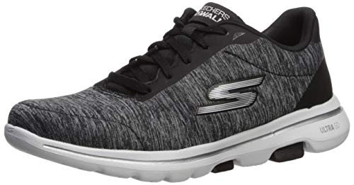 Skechers Women's Go Walk 5 True Sneaker, Black/White, 13 by Skechers - Used condition - US$30.73