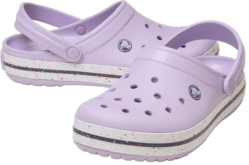 Crocs Unisex-Adult Crocband Clog, Speckled Lavender, 8 Women/6 Men by Crocs - Image 2