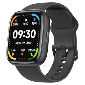 Smart Watch for Men Women,Alexa Built-in Smartwatch(Answer/Make Calls),1.83″ HD Fitness Tracker,IP68 Waterproof 100+ Sport Mode Activity Tracker,Heart Rate SpO2 Sleep Monitor,iOS Android Compatible