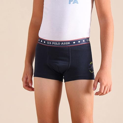 Image of U.S. Polo ASSN. Boy's Cotton Casual Style Trunks (Pack of 2)