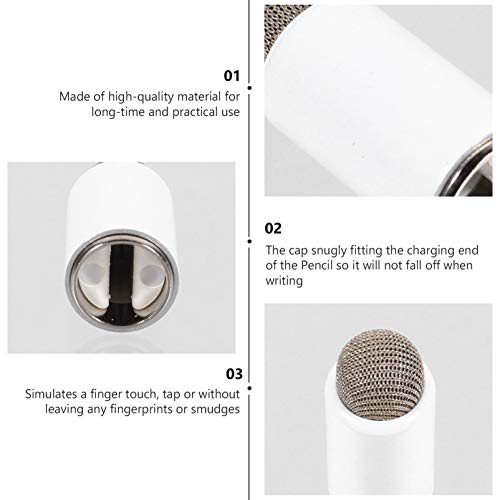 VILLCASE Tampas de Lápis Caneta Stylus Caneta Magnética Tampas de Substituição de Alta Sensibilidade