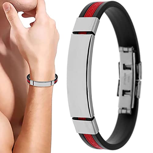 Jildouf Braccialetto da uomo, impermeabile, regolabile, sportivo, alla moda, per mare, parchi, campeggio, escursionismo, pesca, regali per uomini e ragazzi