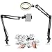 Produktbild AYIZON Handy-Ringlicht, 20cm Tisch Ringlicht mit 2 Arm Halterung für iPhone,Samsung,Backen, Basteln, Kalligraphie, Zeichnen, Online-Unterricht, Videoaufnahme